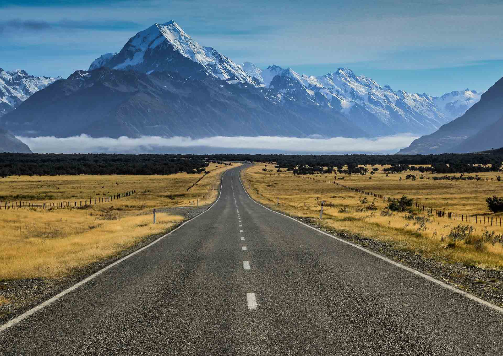 Weg naar Aoraki